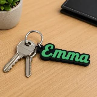 Name Keyring - Customisable photo 3