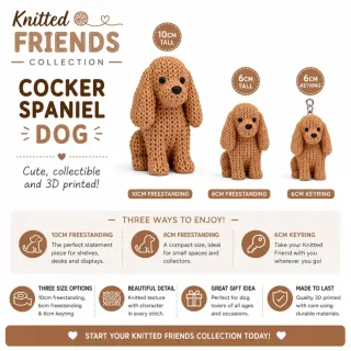 Knitted Dog - Cocker Spaniel