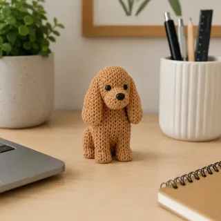 Knitted Dog - Cocker Spaniel photo 2