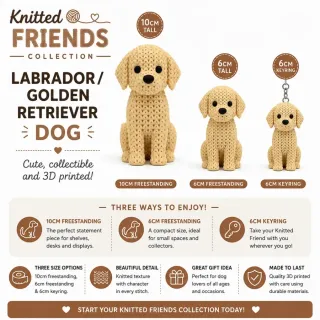 Knitted Dog - Labrador / Golden Retriever