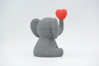 Knitted Elephant - Blowing Heart photo 3