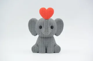 Knitted Elephant - Blowing Heart photo 5