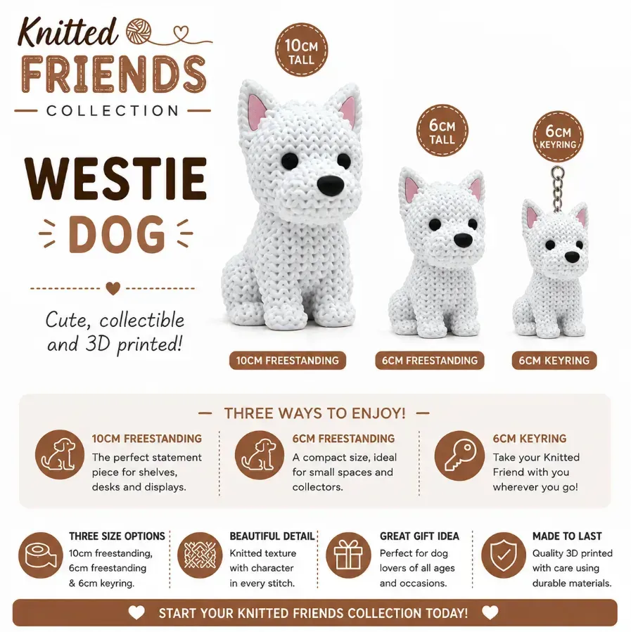 Knitted Dog - Westie