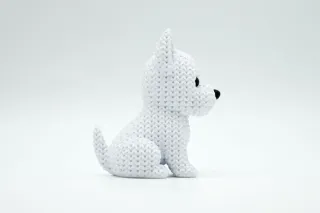 Knitted Dog - Westie photo 4