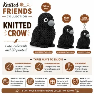 Knitted Crow