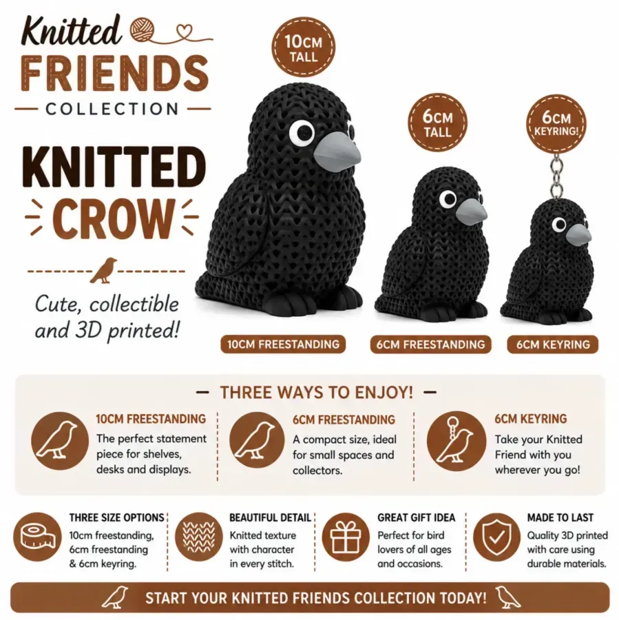 Knitted Crow