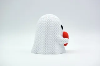 Knitted Halloween Heart Ghost photo 3