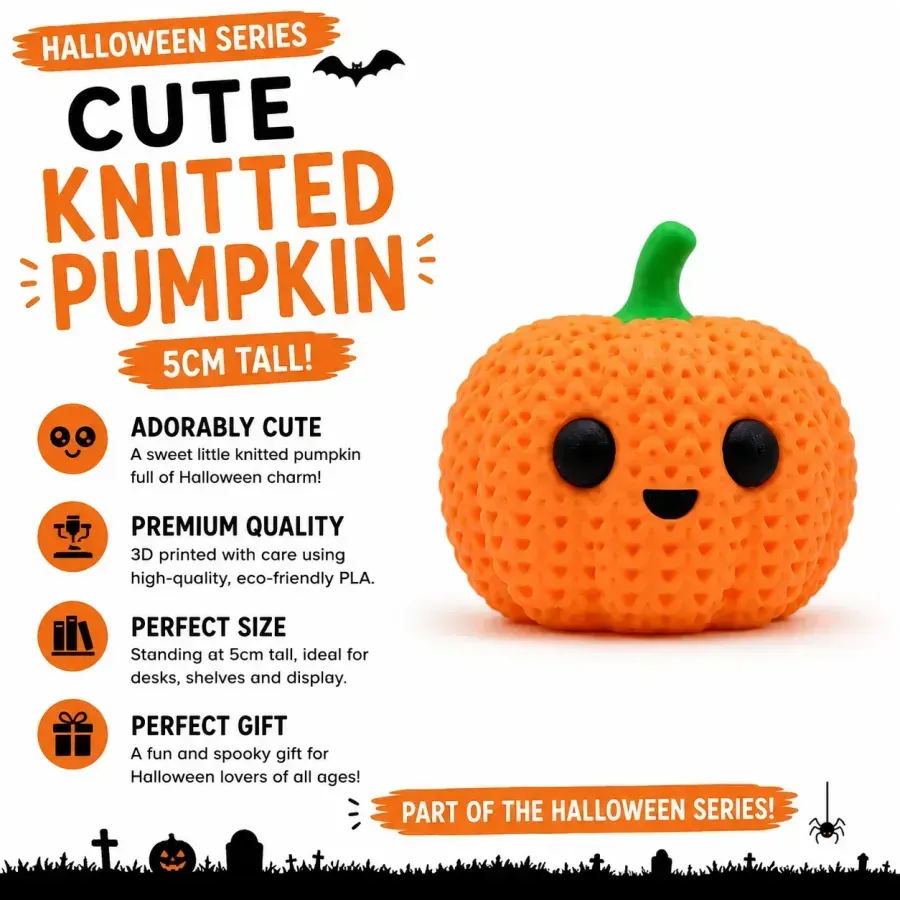 Knitted Cute Pumpkin