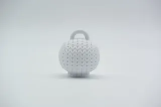 Knitted Halloween Skull Keychain photo 4