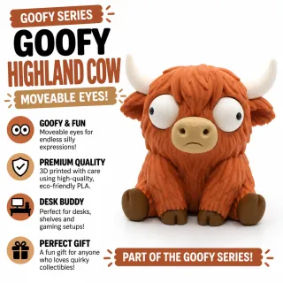 Goofy Highland Cow