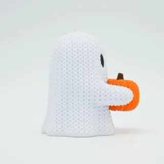 Knitted Halloween Pumpkin Ghost photo 3