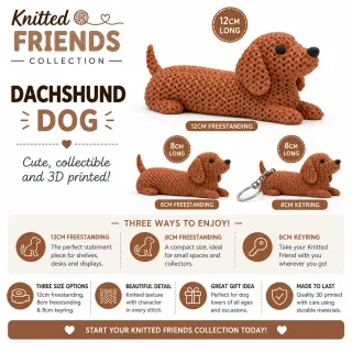 Knitted Dog - Dachshund