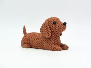 Knitted Dog - Dachshund photo 2