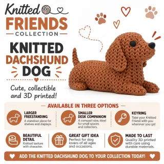 Knitted Dog - Dachshund