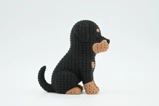 Knitted Dog - Rottweiler photo 3