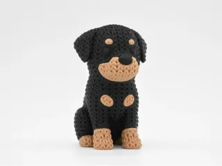 Knitted Dog - Rottweiler photo 2