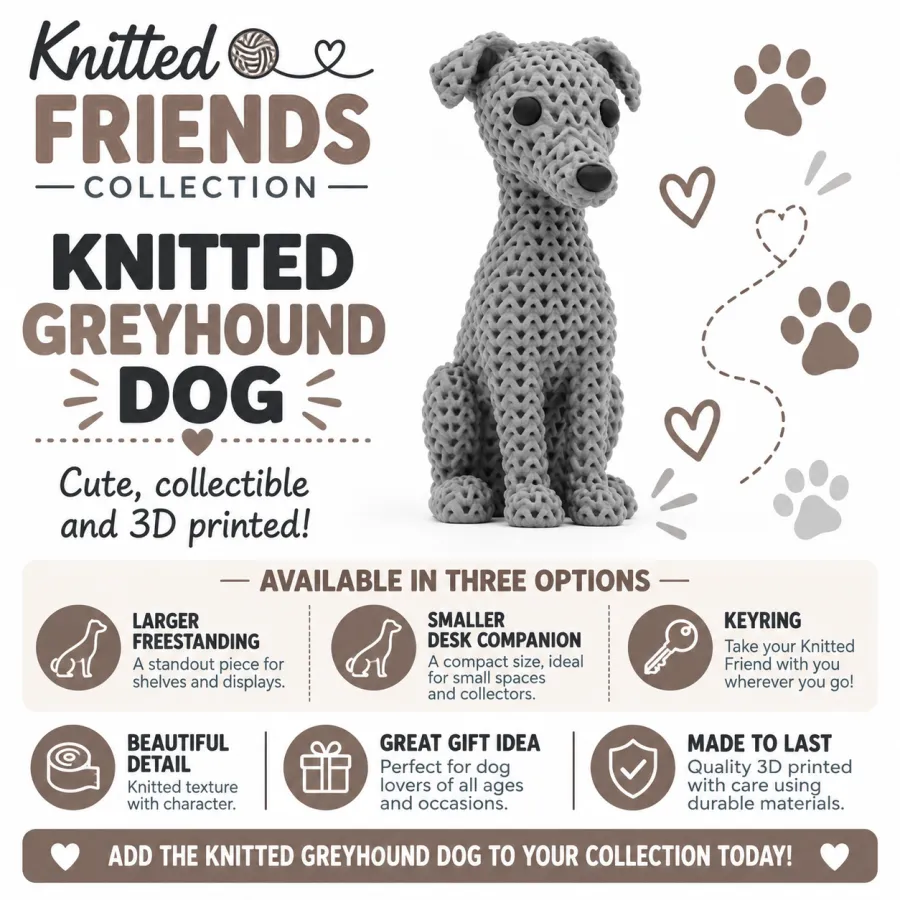 Knitted Dog - Greyhound