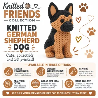 Knitted Dog - German Shepherd photo 1