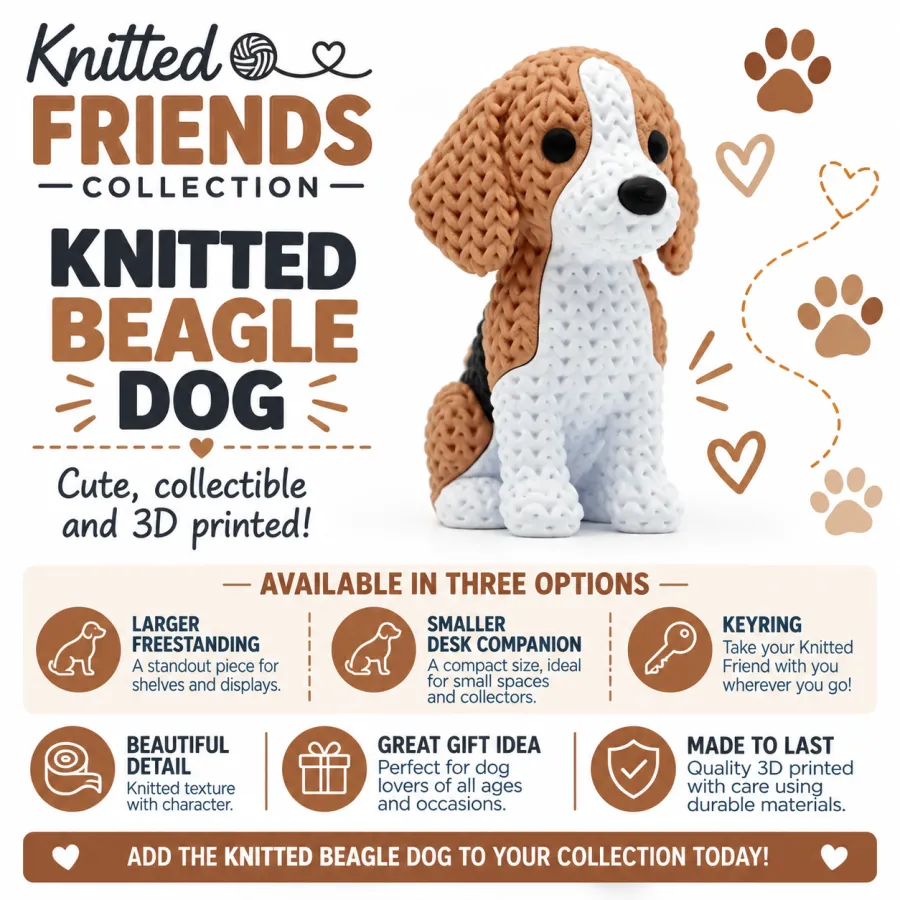 Knitted Dog - Beagle