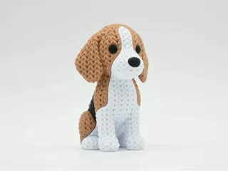 Knitted Dog - Beagle photo 2