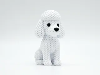 Knitted Dog - Poodle photo 2