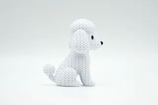 Knitted Dog - Poodle photo 3
