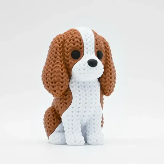 Knitted Dog - King Charles Spaniel