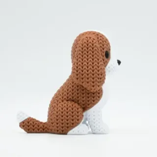 Knitted Dog - King Charles Spaniel photo 4