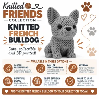 Knitted Dog - French Bulldog photo 2