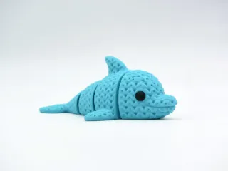 Knitted Flexi Dolphin photo 1