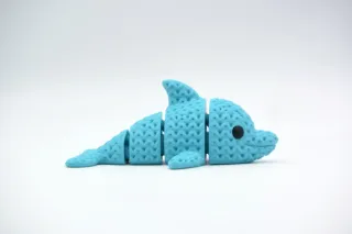 Knitted Flexi Dolphin photo 2