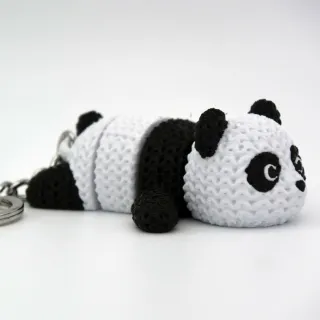 Knitted Flexi Panda photo 1