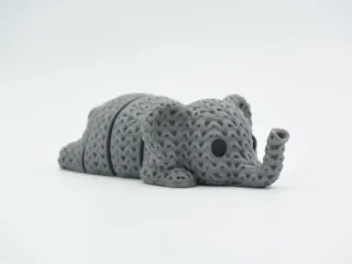 Knitted Flexi Elephant photo 1