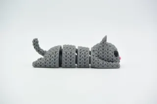 Knitted Flexi Cat photo 2