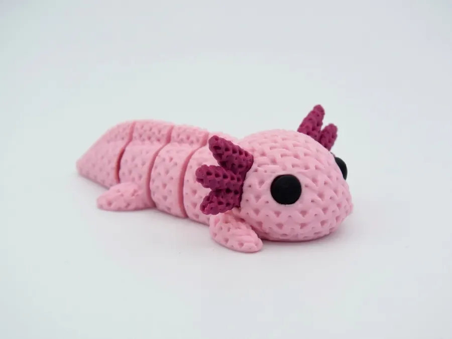 Knitted Flexi Axolotl
